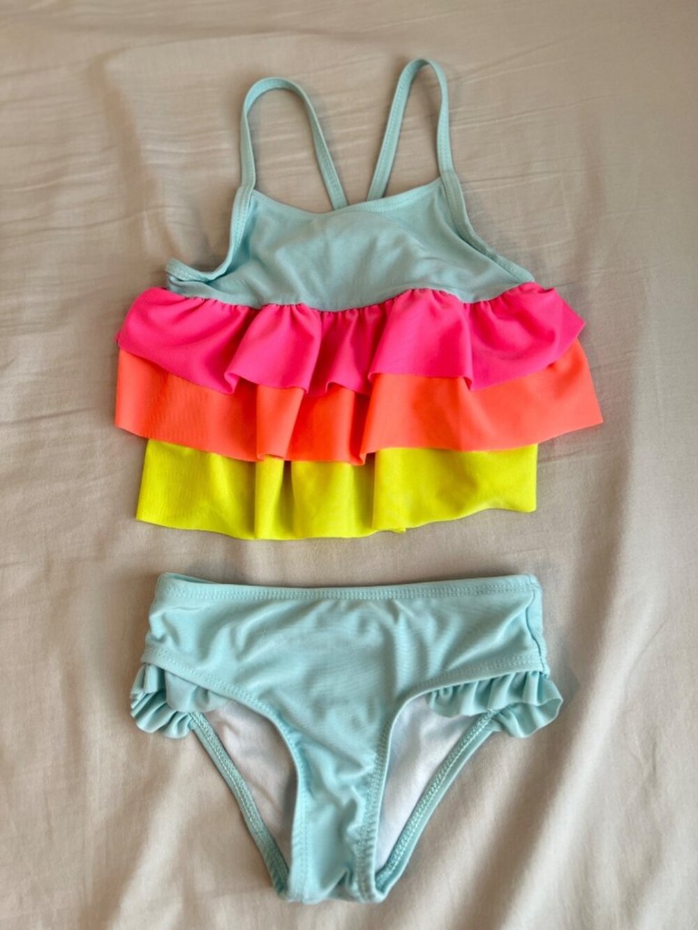 Lightning Bug Toddler Girl Two-Piece Tankini Bikini Swimsuit size 2T